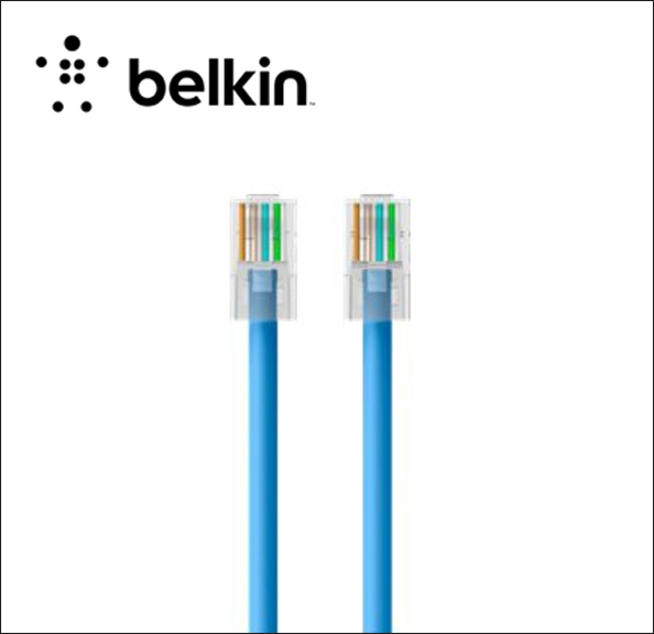 Belkin Components 2Ft Cat5e Patch Cable, Utp, Blue Pvc Jacket, 24Awg ...